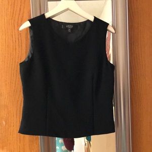 Black tank top blouse